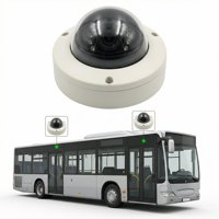 Caméra de Voiture Mini Dôme Intérieure Étanche IP65 Haute Résolution avec Capteur d'Image CCD pour Vue Latérale et Frontale de Bus, Vision Nocturne