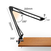 360 Rotation métal à bras Long tablette téléphone portable support pince paresseux support bureau lit Clip support