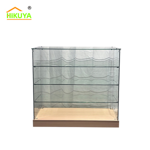 Vitrina de Vidrio Transparente Personalizada HiKUYA, Vitrina de Exhibición con Puerta Corredera de Vidrio - Product Image 3