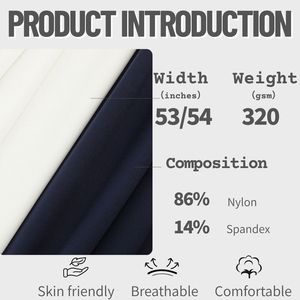 320gsm Nylon Spandex Roma vải dệt kim căng cao mềm dày thời trang vải cho mùa thu mùa đông áo nỉ áo khoác loungewear - Product Image 2