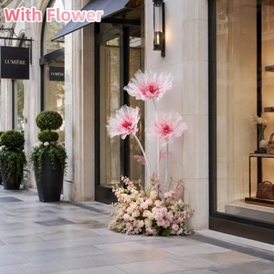 Flores Artificiales de Amapola de Organza Hechas a Mano al por Mayor, Set de Flores Grandes para Decoración de Bodas, Escaparates y Paisajes - Product Image 5