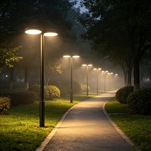 ไฟถนน LED พลังงานแสงอาทิตย์ ระดับการป้องกัน IP65 ตัวเรือนอะลูมิเนียม แสงสีขาว สำหรับสวนหย่อม วิลล่า สวนสาธารณะ ถนน - Product Image 6