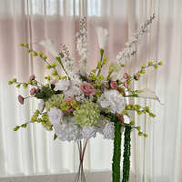 Boules d'hortensias artificielles blanc-vert pour arrangements floraux, centres de table de mariage, décorations de fête d'anniversaire