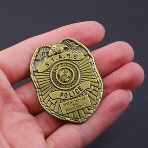 Badge in Metallo Personalizzato a Prezzo di Fabbrica, Distintivo in Ottone e Zinco con Rilievo 3D, Badge di Sicurezza per <span class=keywords><strong>Detective</strong></span> Privati, Portachiavi - Product Image 3