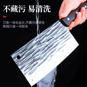 Cuchillo de cocina forjado a mano, cuchillo para rebanar, cuchillo de carnicero, cuchillo para picar, cuchillo Longquan afilado de acero con alto contenido de manganeso - Product Image 4