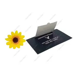 Customized Theme Pull Tab Cards Print Paper Gift Card Present Redeem Paper Card Printing