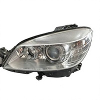 Ensemble de phares au xénon complet d'occasion pour Mercedes Benz Classe C W204 2007-2011, lentille transparente gauche droite avec garantie de 3 mois