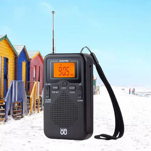 Radio numérique de poche W206 67g 105x58x18MM DSP FM AM avec réveil, minuterie de sommeil et écran LCD pour la maison et l'extérieur - Product Image 6
