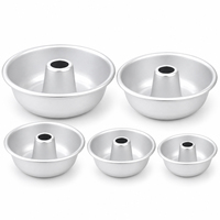 Moule à gâteau donut en aluminium, moule à beignets, moule à tube rond, moule à gâteau annulaire, ustensile de cuisson réutilisable pour boulangerie, café, maison, desserts au four