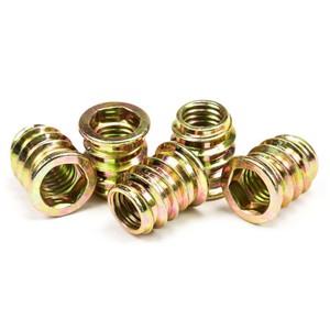 Écrous filetés à tête fraisée M6 M8 M10 du fabricant d'origine pour l'encastrement de meubles, norme nationale, électroplaqués, cinq couleurs - Product Image 1