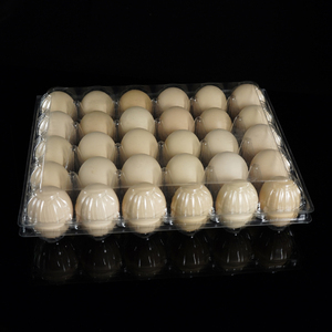 Plateau à œufs portable en PET transparent de qualité alimentaire, anti-buée, anti-statique, anti-choc, RPET, emballage d'œufs personnalisé ODM, vente en gros, directement de l'usine - Product Image 1