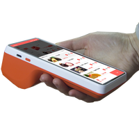 Terminal POS portátil A7, pantalla IPS de 7 pulgadas con impresora térmica de recibos y etiquetas integrada de 80mm con NFC y es