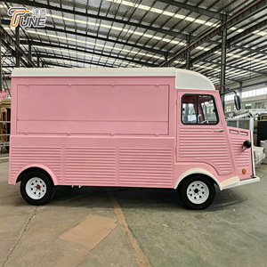 Citroen H Remorque blanche Food Truck mobile Fourgon traiteur à vendre Signalisation LED Logo gratuit - Product Image 1