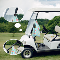 Patrón de entrega rápida Toallas de golf Toalla de golf con impresión personalizada divertida Toalla de golf magnética para bolsas