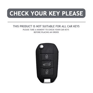 Étui de clé de voiture en TPU de Style cuir <span class=keywords><strong>pour</strong></span> Peugeot 208 2008 308 3008 408 508 107 301 Citroen C4 CACTUS C5 <span class=keywords><strong>DS4</strong></span> DS5 support Fob - Product Image 2