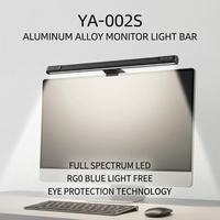 Lámpara de Escritorio Moderna y Simple de Aluminio Flexible con Clip, Interfaz USB-C, LED, para Lectura Electrónica, Oficinas Inteligentes, Barra de Luz con Clip, Control Táctil