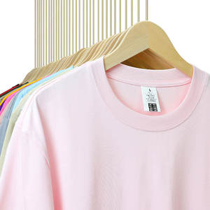 T-shirts en vrac en gros coton uni blanc surdimensionné personnalisé - Product Image 4