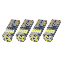 Neue 12V T10 W5W 18W LED-Glühbirne 5SMD 4014 Auto-Innenbeleuchtung Canbus Signallampe Kuppel-Leselampe Kennzeichenbeleuchtung