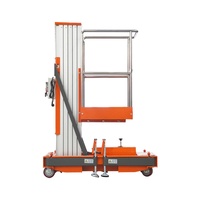 Qiyun Kinglift – élévateur hydraulique à mât unique, 4m, matériau en alliage d'aluminium, peut entrer dans le mini élévateur, entraînement hydraulique