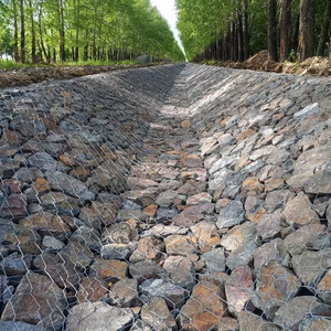 Suministro de fábrica Cesta de gaviones hexagonal recubierta de <span class=keywords><strong>PVC</strong></span> Caja de gaviones galvanizada Cesta de gaviones recubierta de <span class=keywords><strong>PVC</strong></span> - Product Image 5