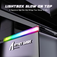 Teclado Mecánico para Juegos ATTACK SHARK R85 HE con Efecto Hall, Cableado, Latencia de 0.08ms, Actuación Ajustable para Esports