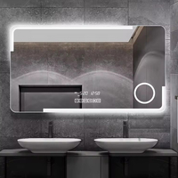 Hot Selling Smart Screen Touch Led Lighted Bath Vanity Mirror Defogging Magnifying Irregular Bath Mirror