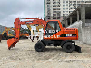 Doosan scavatrice a ruote e escavatore DH150W-7 di seconda mano 4 ruote gomma gomma movimento terra macchinari - Product Image 5