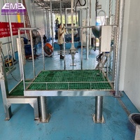 Équipement professionnel de manutention des moutons, matériel d'abattage pour petits abattoirs avec ligne de machines de boucherie pour moutons/chèvres