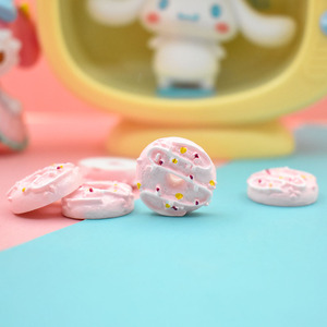 Oferta Especial: Encantadores Adornos de Resina en Forma de Donut Rosa Hada, Comida en Miniatura para Casa de Muñecas, para Creación de Joyas DIY y Decoración de Horquillas - Product Image 3