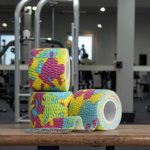 Bande adhésive élastique en coton KB Custom pour la musculation, 2,5 cm, respirante, résistante à l'eau, unisexe, pour le CrossFit - Product Image 2