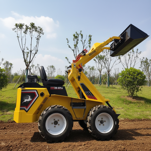 Mini-chargeuse compacte multifonctionnelle Type 26 25HP - Chargeuse frontale sur chenilles diesel pour usage agricole Livraison gratuite - Product Image 2
