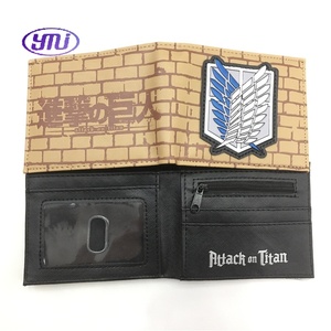 Attaque sur <span class=keywords><strong>Titan</strong></span> Wings Freedom Anime Portefeuille Bifold Survey Corps Unisexe PU Cuir Billfold - Product Image 4