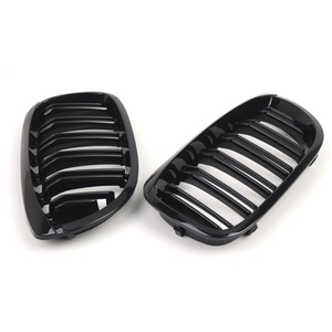 Parrilla doble línea BMW E46 en negro brillante, parachoques de plástico ABS para la serie 3 Coupé 2003-2005, pieza de actualización retrofit, número de pieza A E46 2XK - Product Image 4
