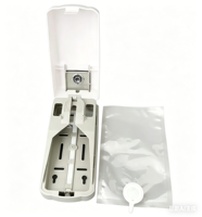 Sacs de stockage hospitaliers imperméables en PE laminé 17*27cm pour gel désinfectant liquide, thermoscellables, avec distributeurs manuels, imprimés en héliogravure