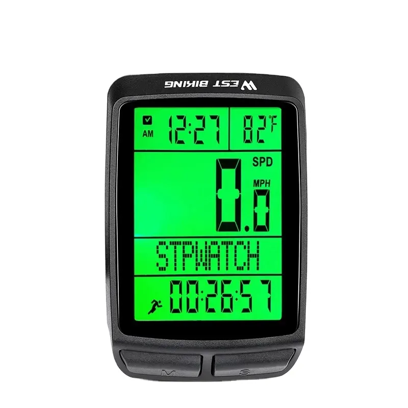 2023 5 Language Wireless Bicycle Computer Waterproof Speedometer LED Backlight Odometer MTB Mountain Road Bike Stopwatch