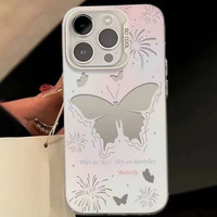 Coques de téléphone antichoc de luxe avec motifs papillons pour iPhone 17 Air 16 15 Plus Pro Max 14 13 12 11 X XR – Housse de protection
