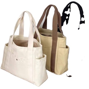 Bolsas de Compras Reutilizables con Logotipo Personalizado, Ecológicas, con Asas de Lona y Algodón Coloridas - Product Image 1