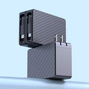 Chargeur GaN 65W en gros, chargeur rapide multi-ports PD QC PPS, <span class=keywords><strong>prise</strong></span> pliable pour les clients de marques et les ateliers de réparation de téléphones - Product Image 1