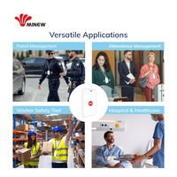 LPWAN LoRa Ble Tag traceur de localisation personnel bluetooth Dispositif IoT sans fil Bouton de panique portable Balise de carte d'identité intelligente LoRaWAN