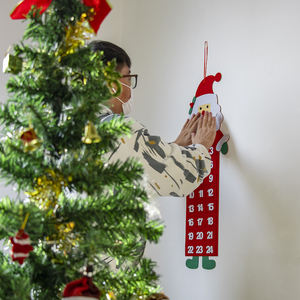 Calendario de Decoración Navideña para Puerta de Fieltro de Poliéster, Suministro Directo de Fábrica, Alta Calidad - Product Image 4