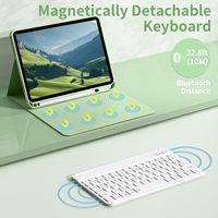 Penutup Keyboard tablet abs, dapat dilepas dengan keyboard nirkabel Bluetooth 11 12.9 2021