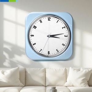 Modern Luxury <strong>Wall</strong> <strong>Clock</strong> Office Stainless Steel Gold Plated Silver <strong>Chrome</strong> Ring Contemporary Electric Kitchen METAL KITCHEN <strong>CLOCK</strong> - Product Image 3