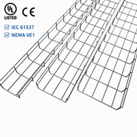 Charola de type panier pour câbles, antioxydante, finition galvanisée, structure modulaire, idéale pour les travaux électriques