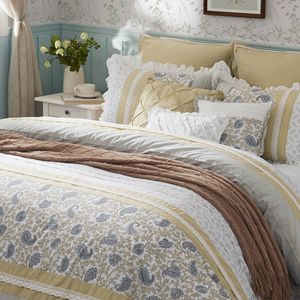 DB 9-Piece Floral Printed <b>Comforter</b> <b>Set</b> 100% Cotton Percale Simple Style for Home Wedding-Available in King Super King Sizes - Product Image 5