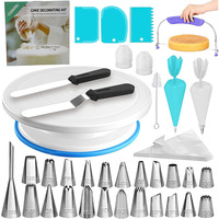 Kit d'outils de pâtisserie professionnel 700 pièces, plateau tournant antidérapant, douilles à glaçage, racloir, fournitures de pâtisserie robustes pour boulanger, vente en gros