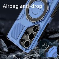 Étui de protection magnétique antichoc en gros - Béquille rotative pour Samsung A06/A16/A17/M36/M56/S24/S25