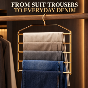 Nouvel Arrivage 1 pièce <span class=keywords><strong>Cintre</strong></span> multifonctionnel pour <span class=keywords><strong>pantalons</strong></span>, cravates, robes et costumes, pour le rangement de vêtements supérieurs et de bas du corps - Product Image 4