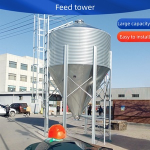 Mini Feed Silo for Pig Farm Outdoor 2-Layer Galvanized Storage <strong>Bin</strong> for Piggery Farm Silo - Product Image 4