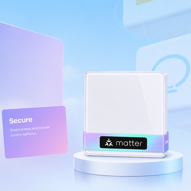 JINK DS-107BMN20A Matter Protocol Smart Touch Switch 20A High Power WiFi Tuya Water Heater Switch
