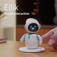 Compagnon interactif vocal émotionnel intelligent de dessin animé IA pour enfants, animal de compagnie numérique de bureau en plastique, en stock